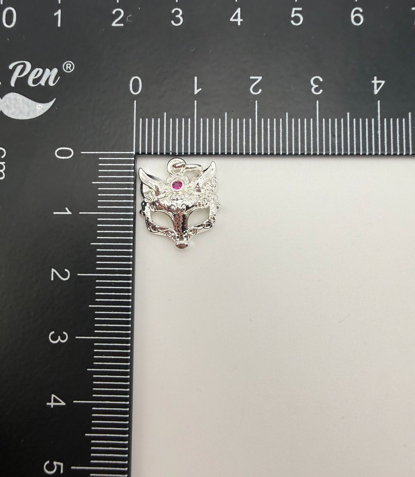 Gold & Silver Fox Mask Metal Charms