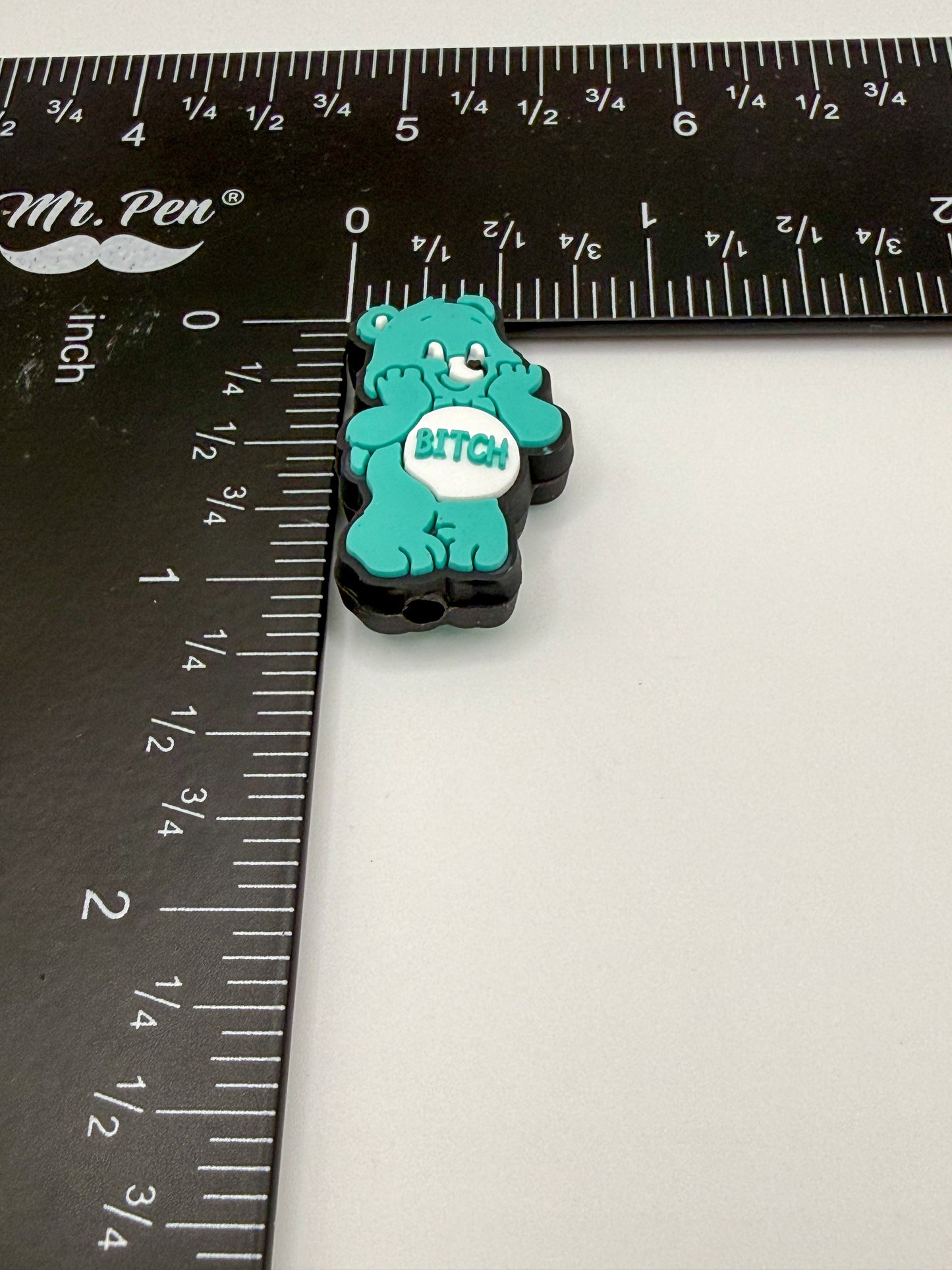 Naughty Care Bear Silicone DIY Focal Pen Charm Beads