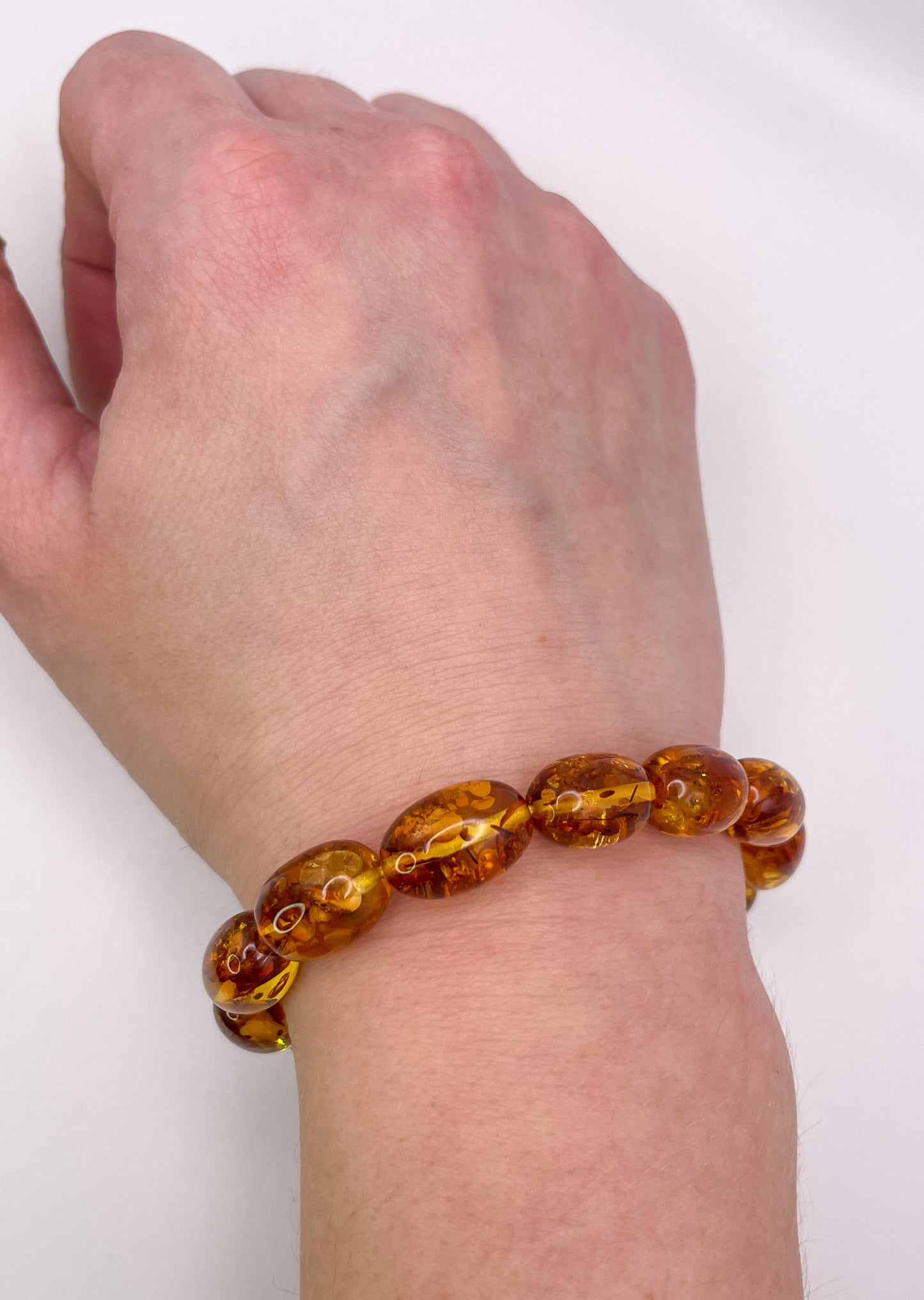 Natural Flower Amber Bracelets