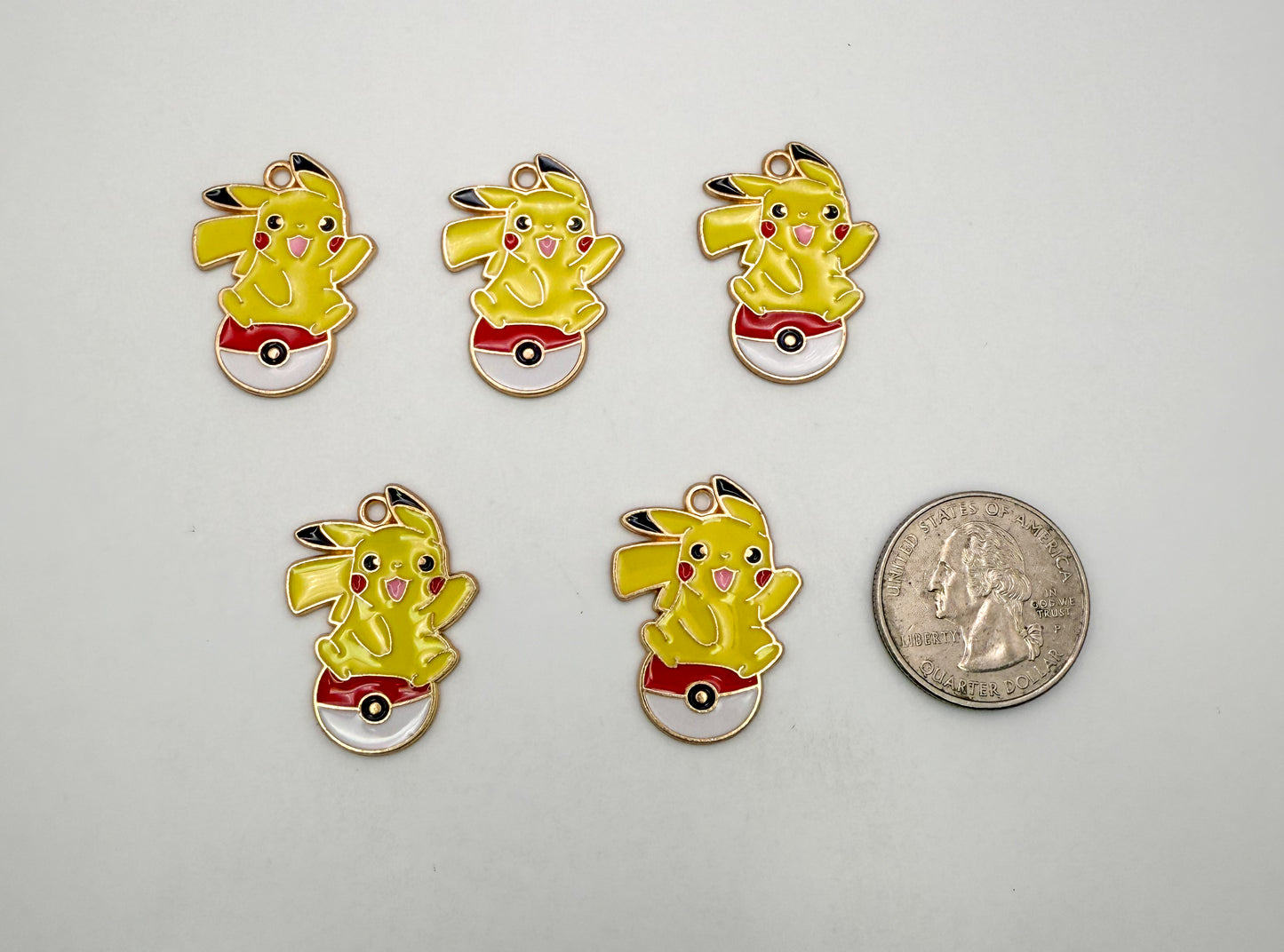 Pika on Pokémon Ball DIY Charms