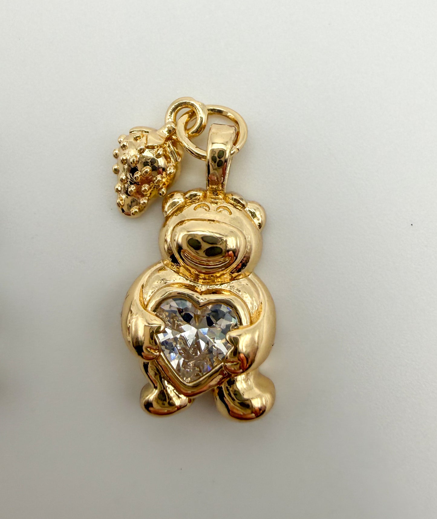Fancy Lotso Bear with Strawberry Gold & Silver DIY Metal Charms