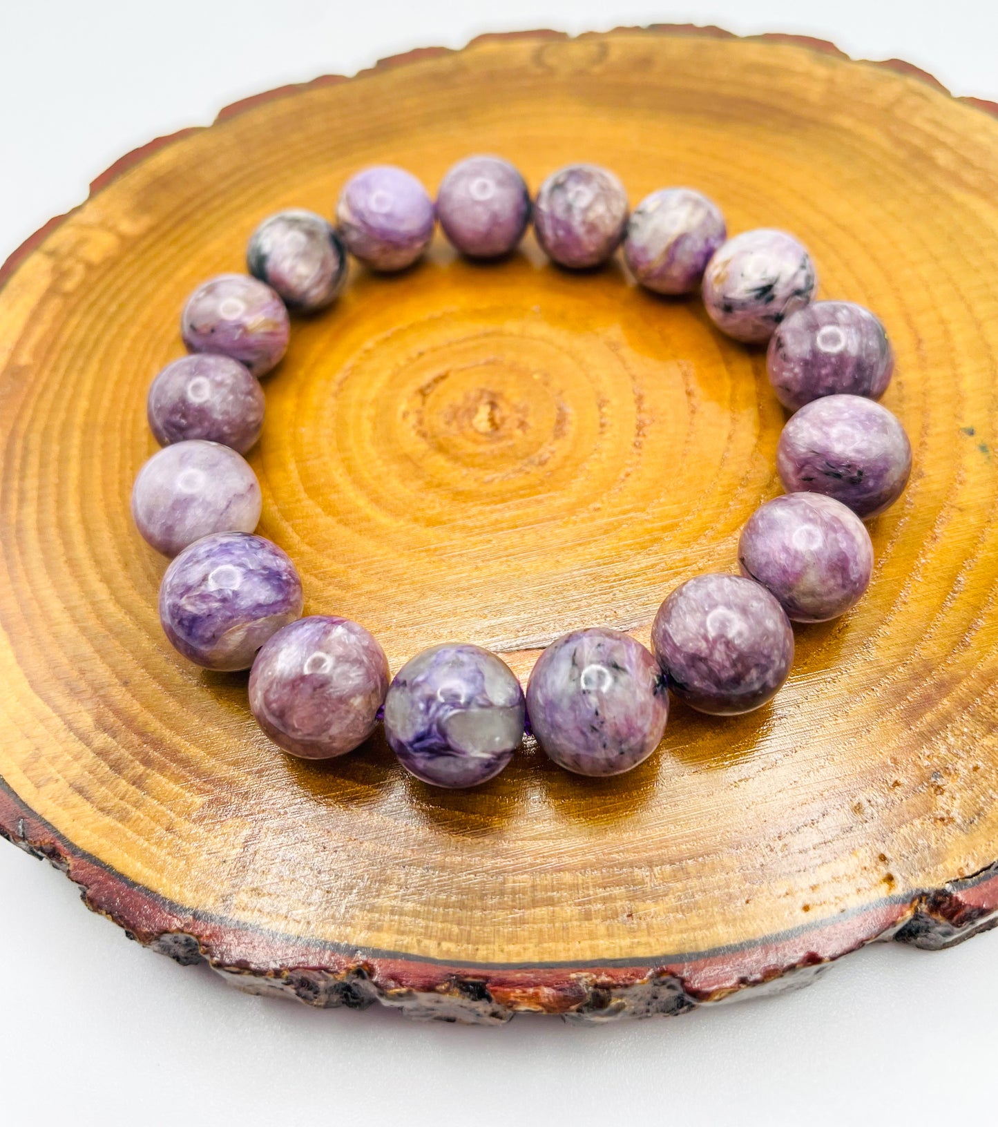 Natural Charoite Crystal Bracelet