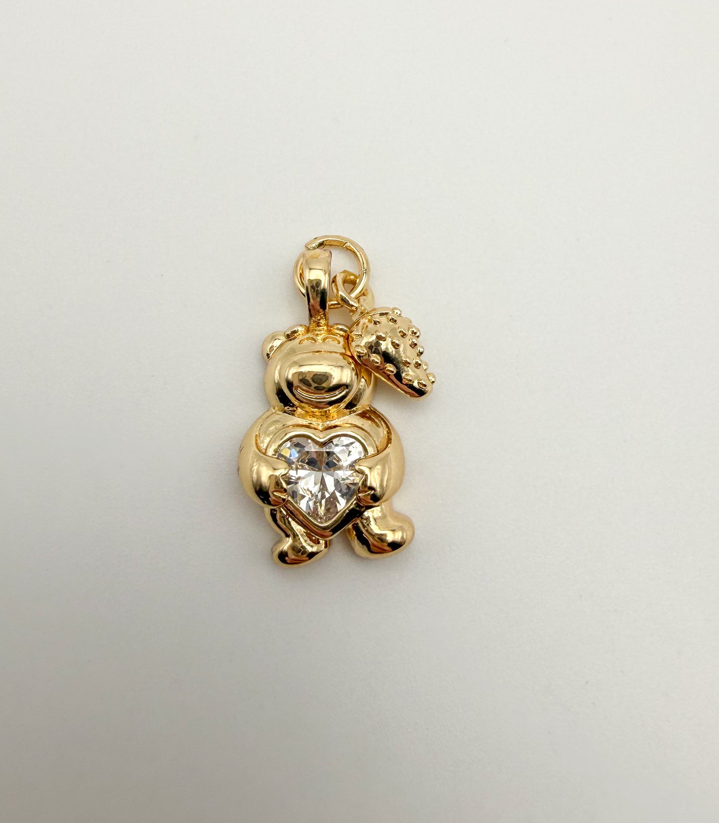 Fancy Lotso Bear with Strawberry Gold & Silver DIY Metal Charms