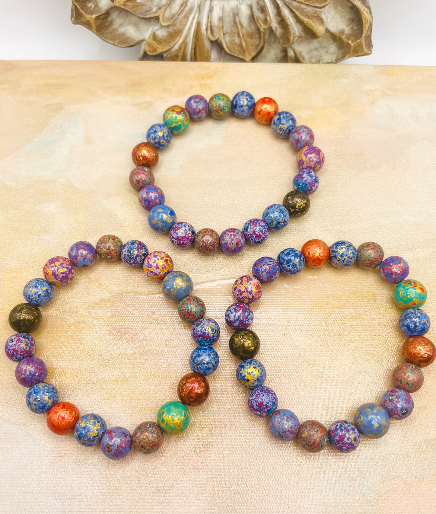 HandCrafted Daji Lacquer Beaded Bracelets