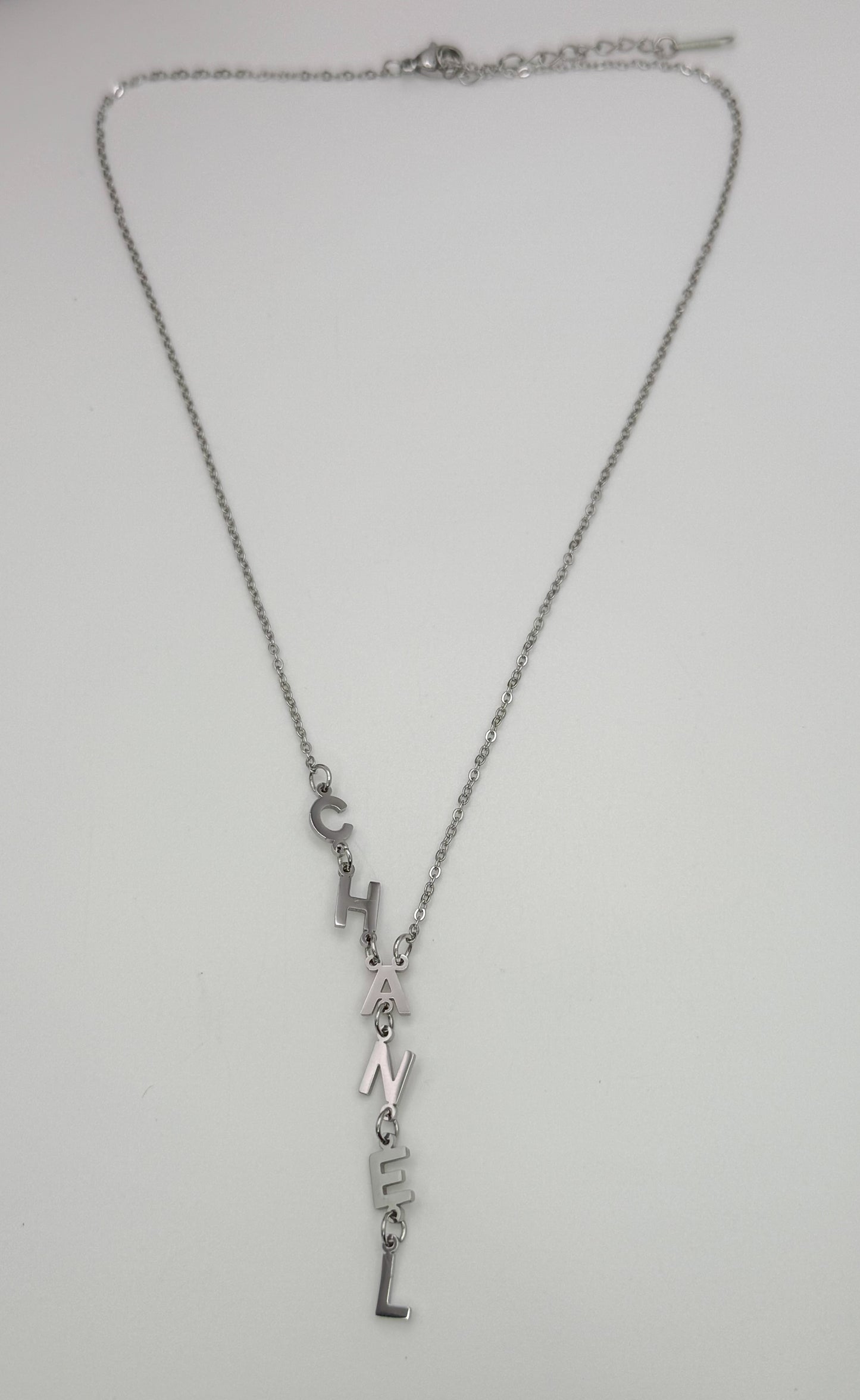 Silver Chanel Stainless Steel Adjustable Necklace