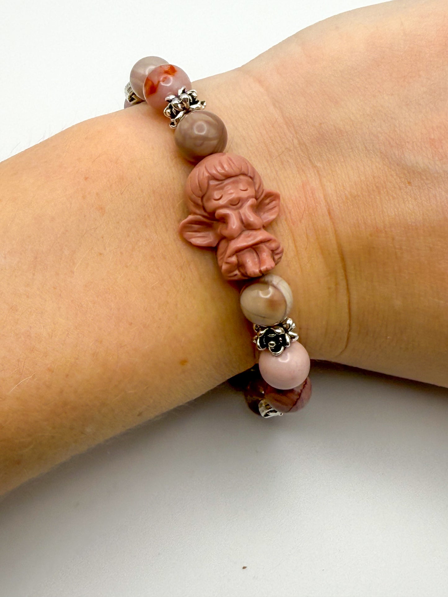 Natural Alashan Agate Angel Bracelets- 2 Different Styles