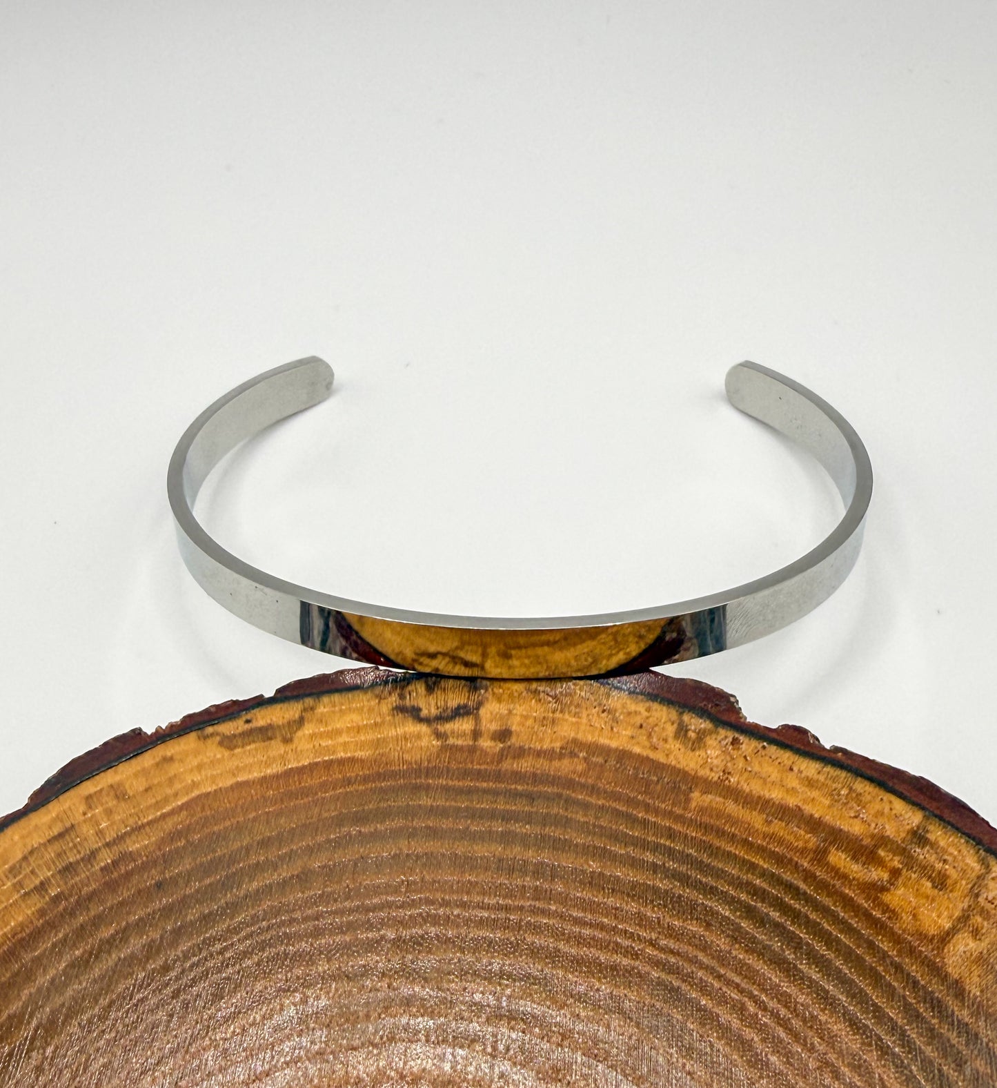 Stainless Steel “Keep F**king Going…” Cuff Bangle Bracelet