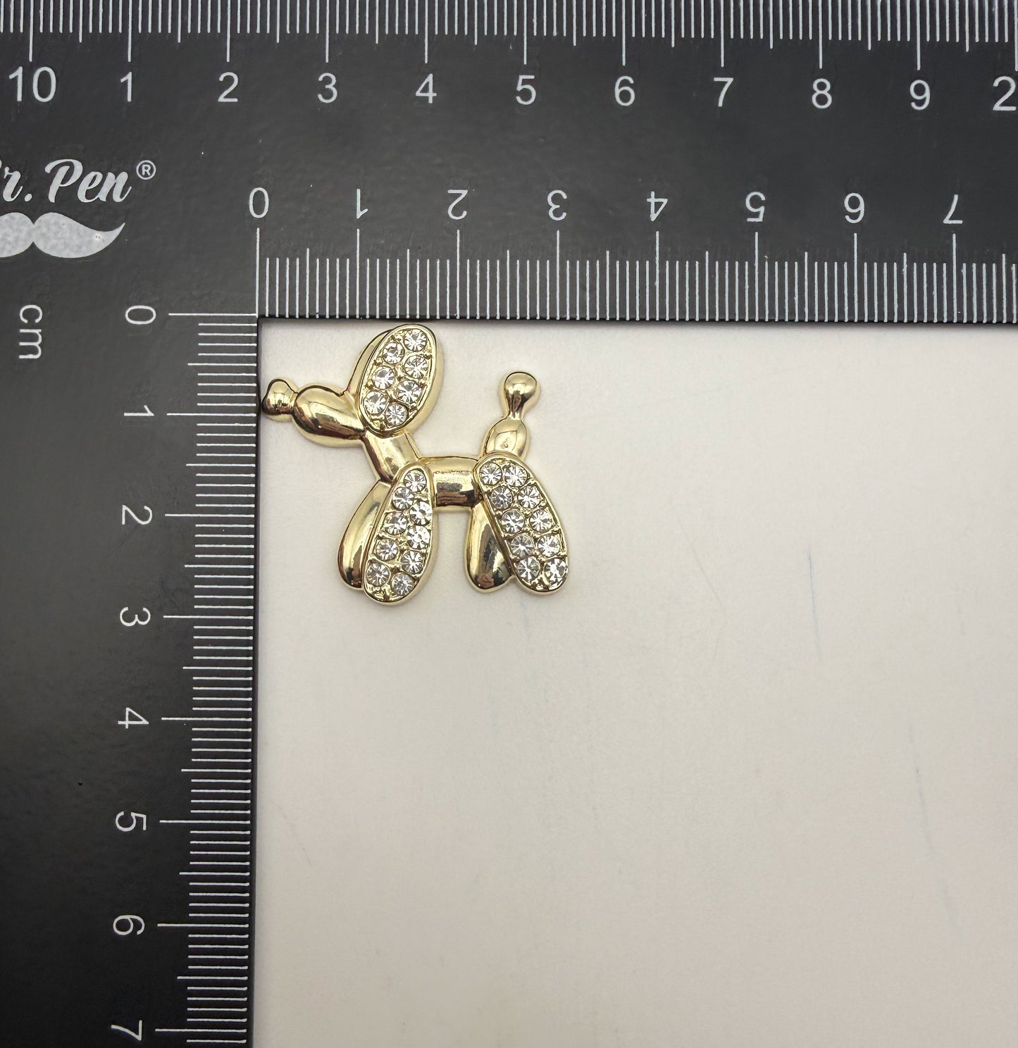 Gold & Silver Balloon Dog Metal DIY Charms
