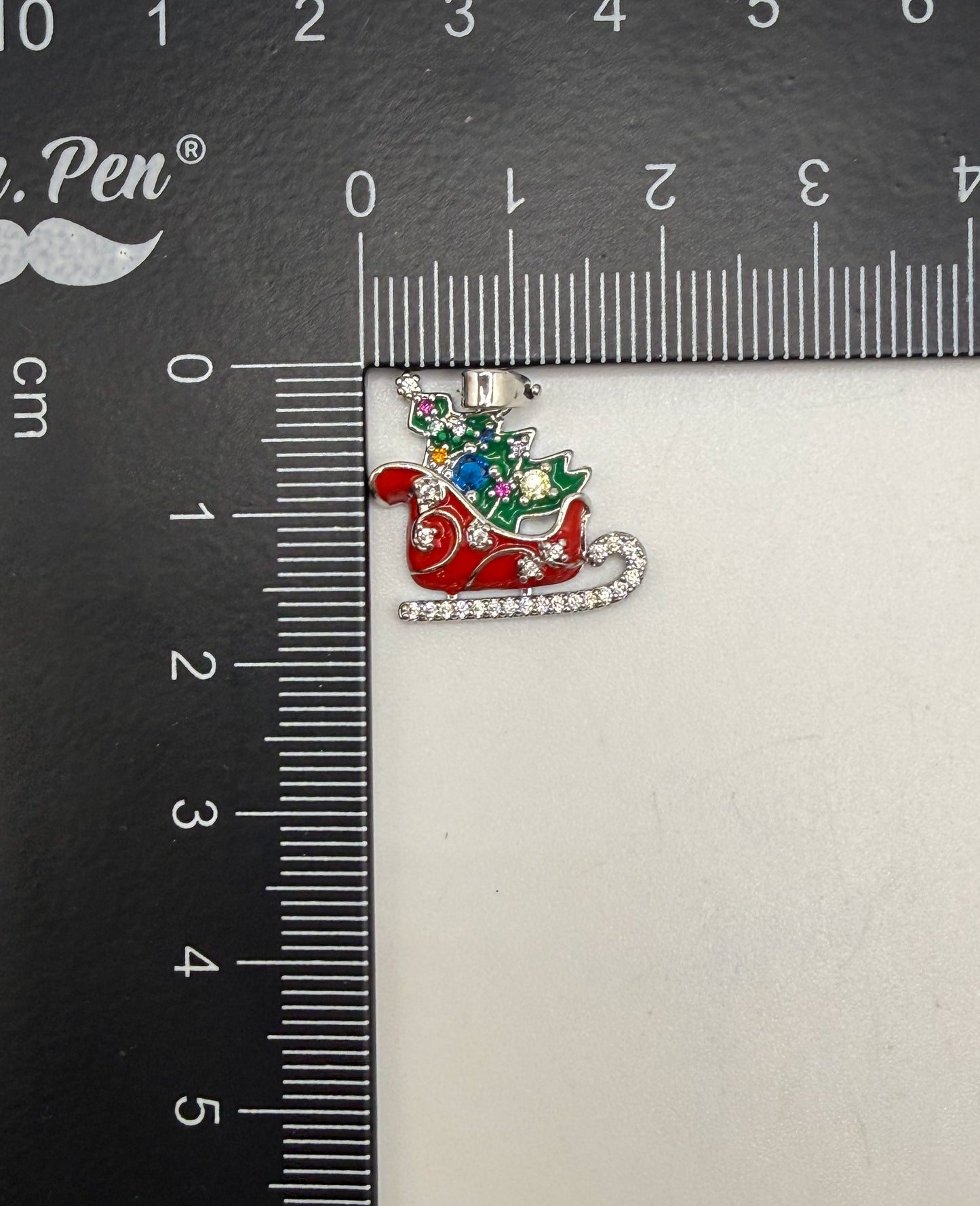 Santa’s Christmas Sleigh Pendant