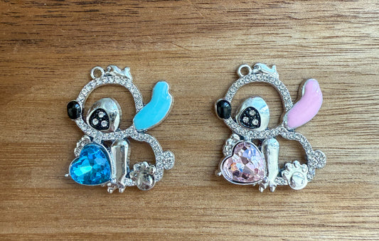 Big Stitch Pink or Blue DIY Charms