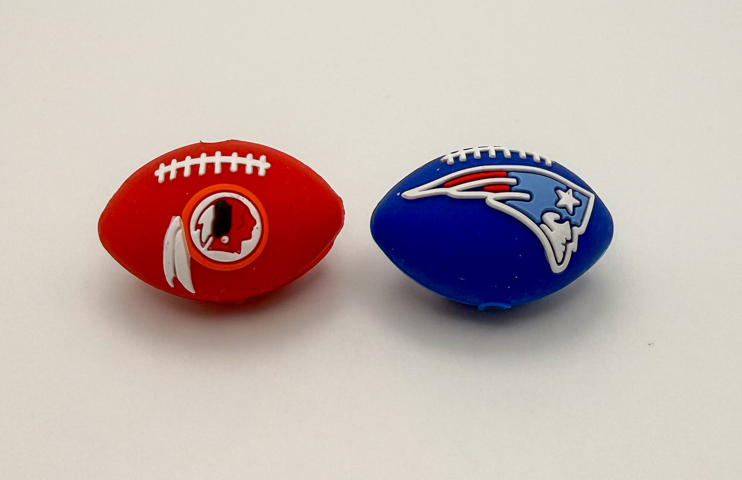 NFL’s Patriots & Chiefs Silicone Football DIY Pen Focal Beads