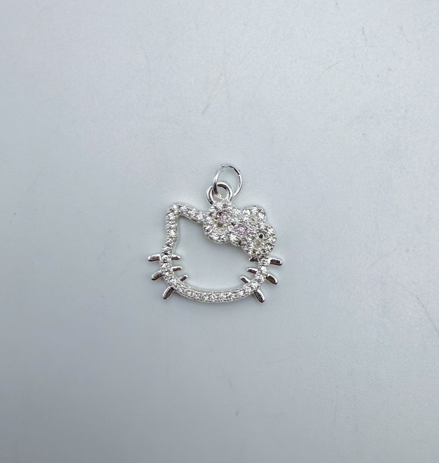 HK Kitty Head Hollow Center Bling Charms