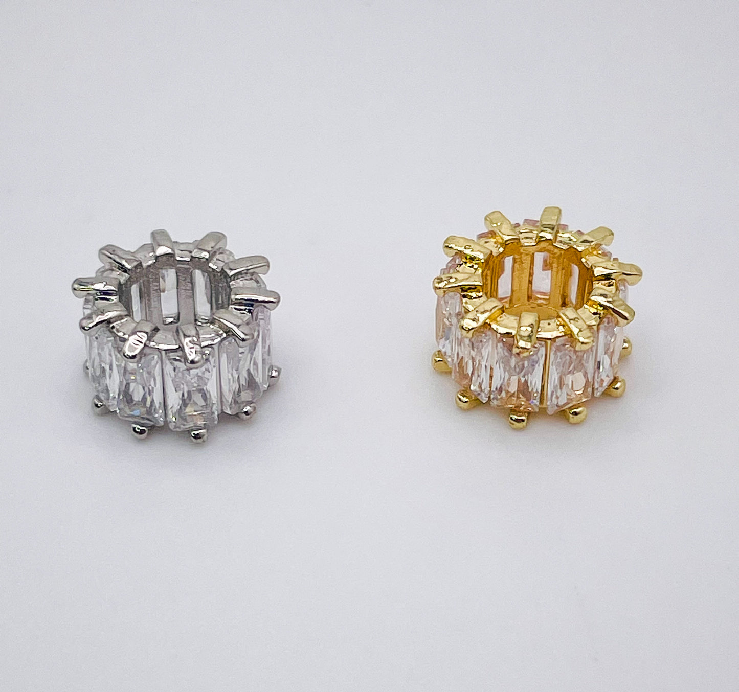 Zircon Spacer Charm Beads