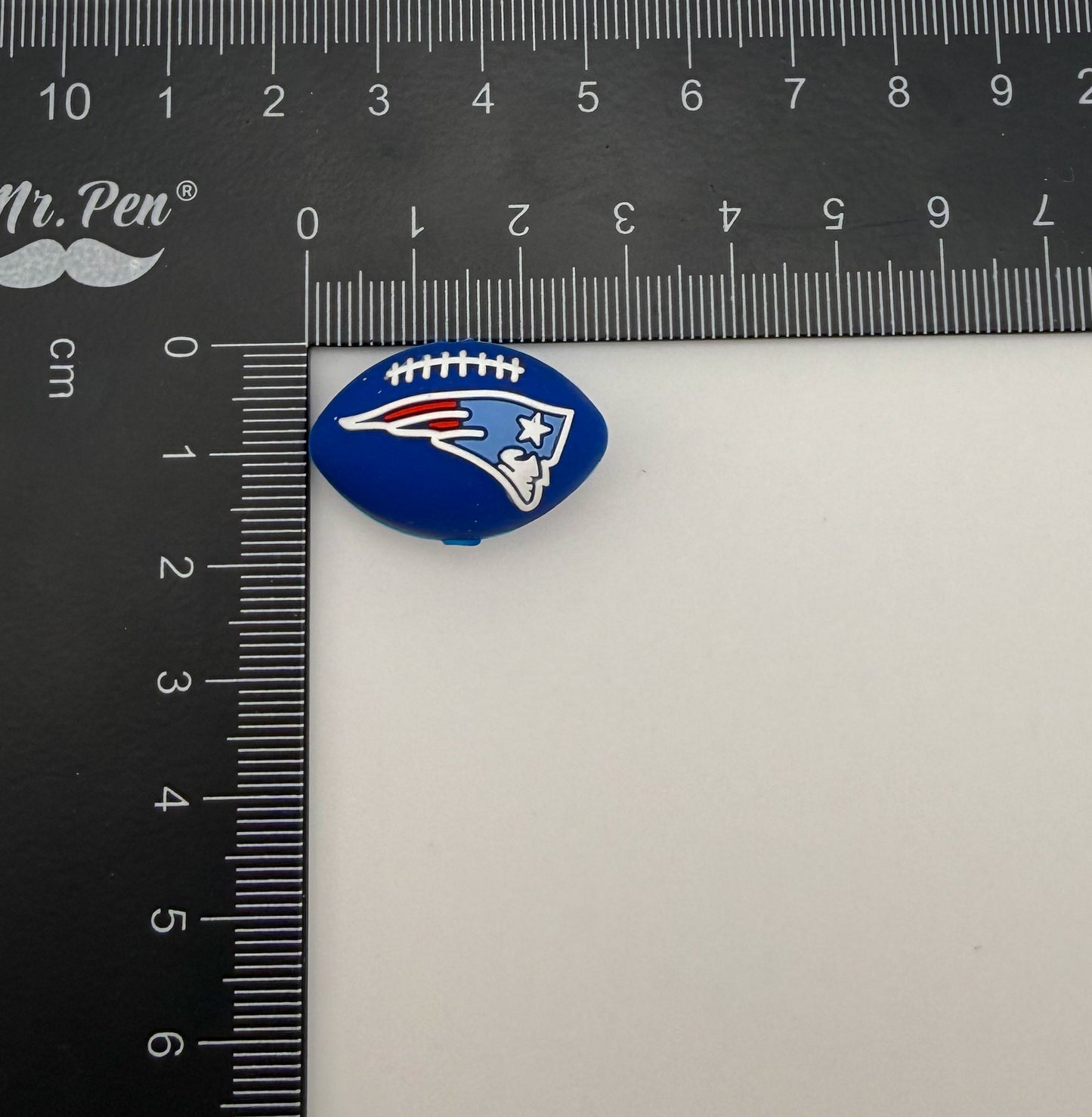 NFL’s Patriots & Chiefs Silicone Football DIY Pen Focal Beads