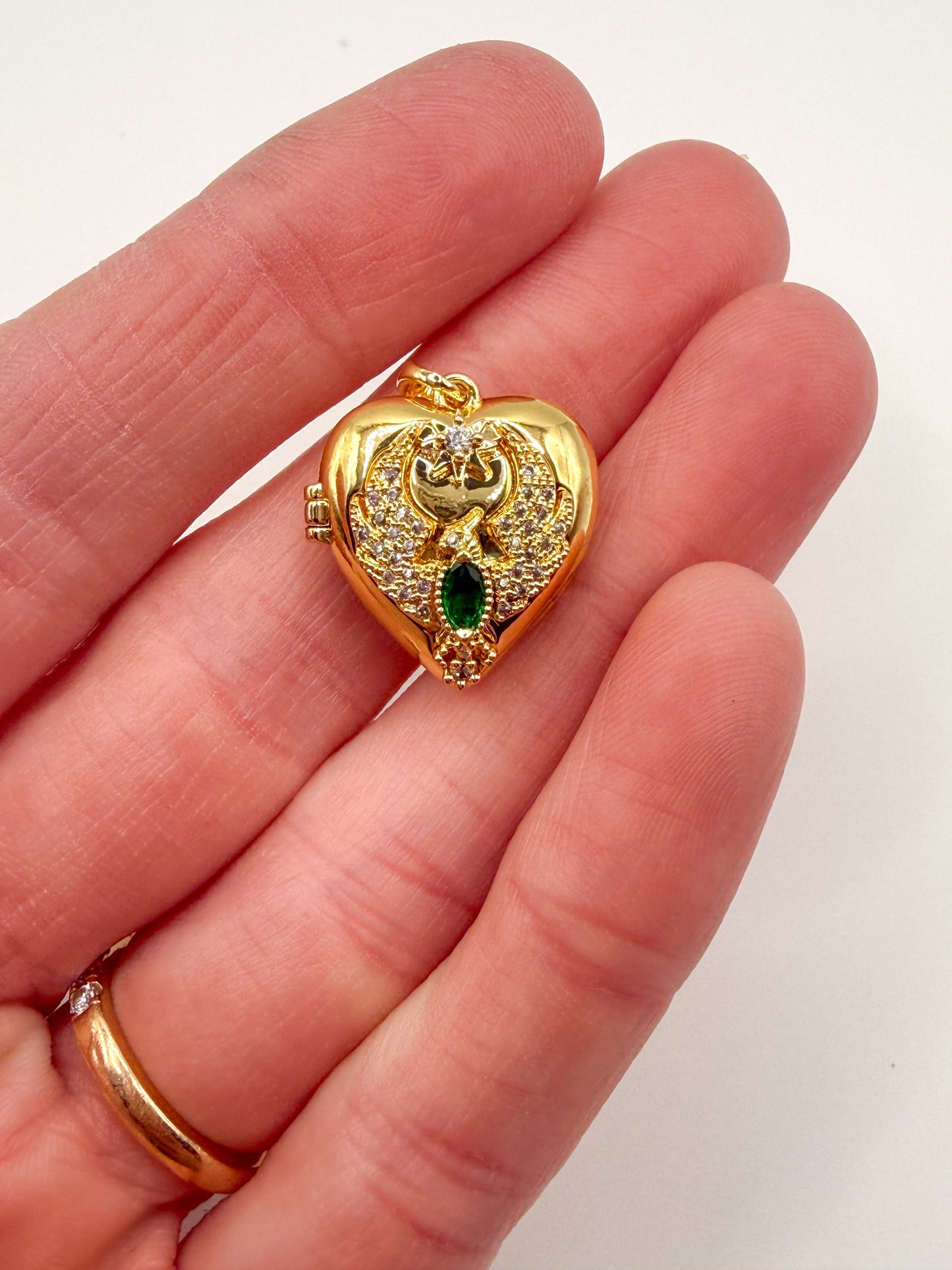 Variety of Gold Locket Charm Pendants