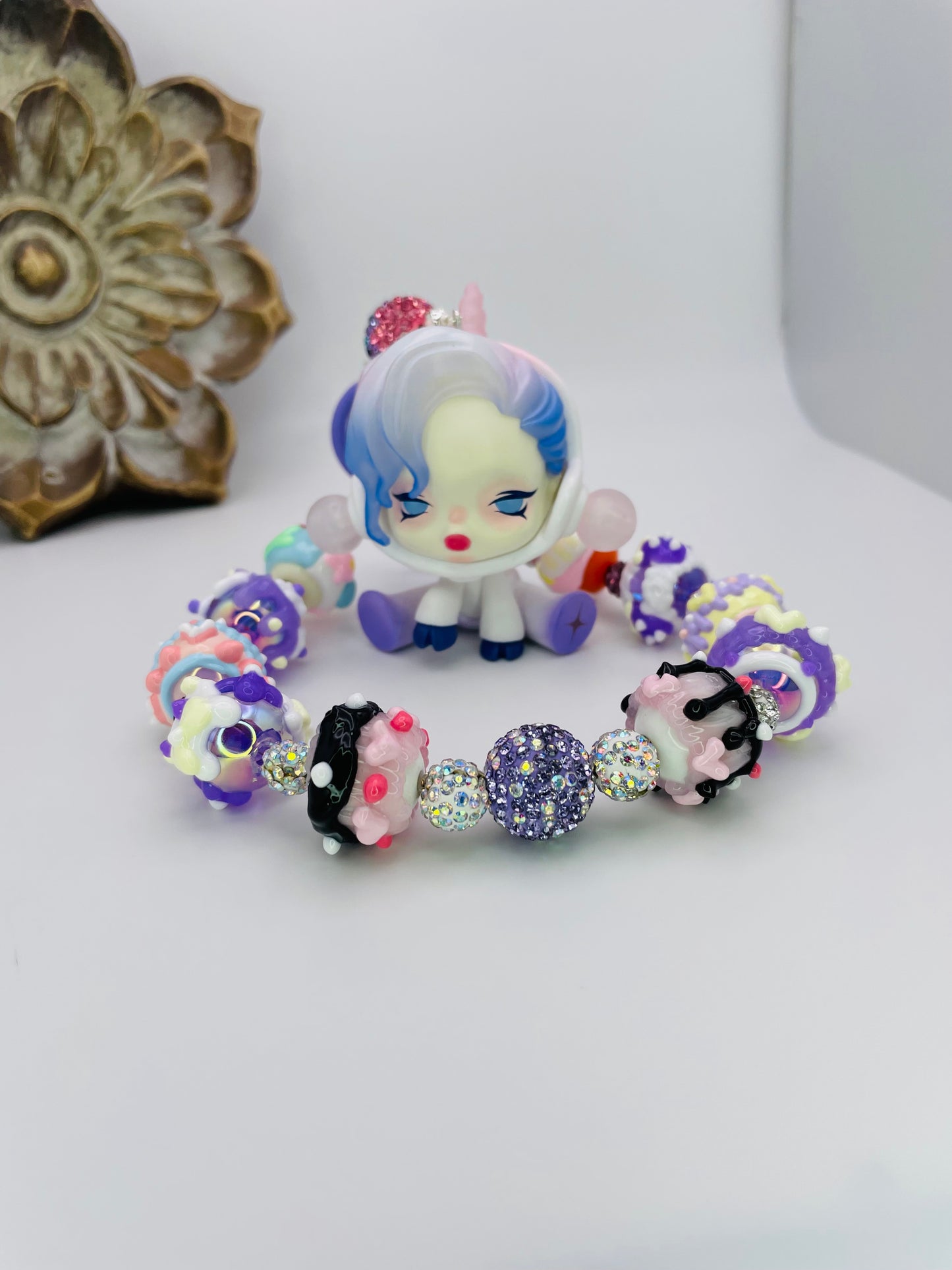 Pop Mart’s Skull Panda Unicorn Keychain Bag Charm