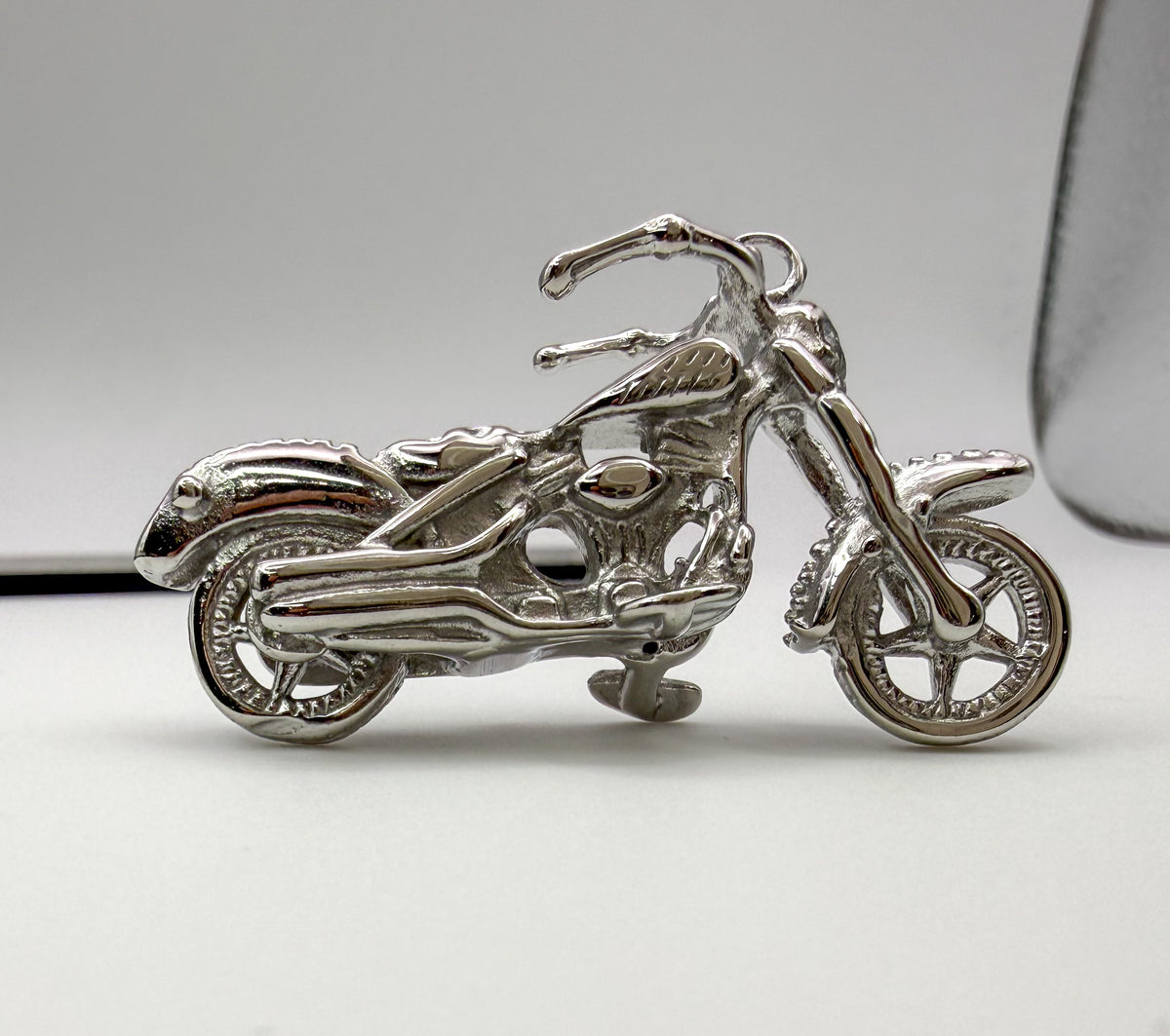 Stainless Steel Motorcycle DIY Charm Pendant