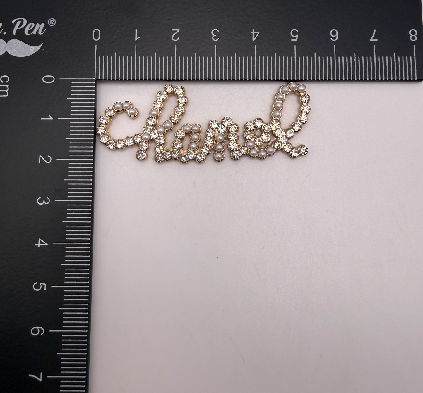 Bling CC Name Plate Metal DIY Charms