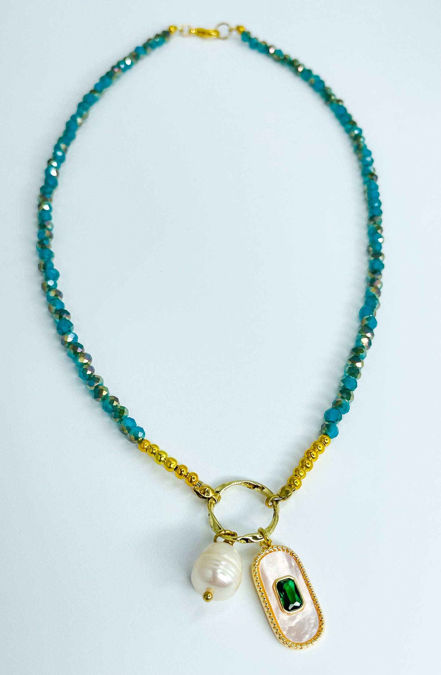 Gems of the Blue Sea Necklace