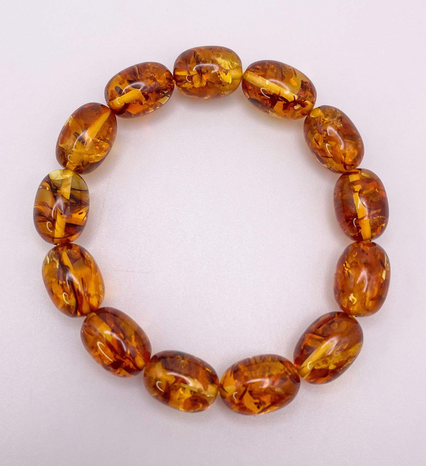 Natural Flower Amber Bracelets