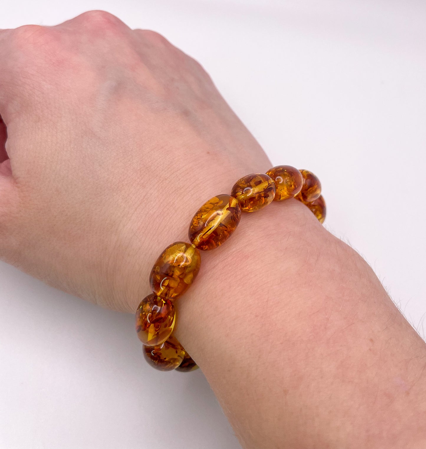 Natural Flower Amber Bracelets