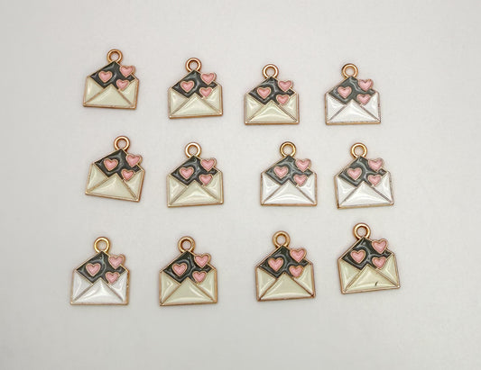 Love Letter Gold DIY Metal Charms