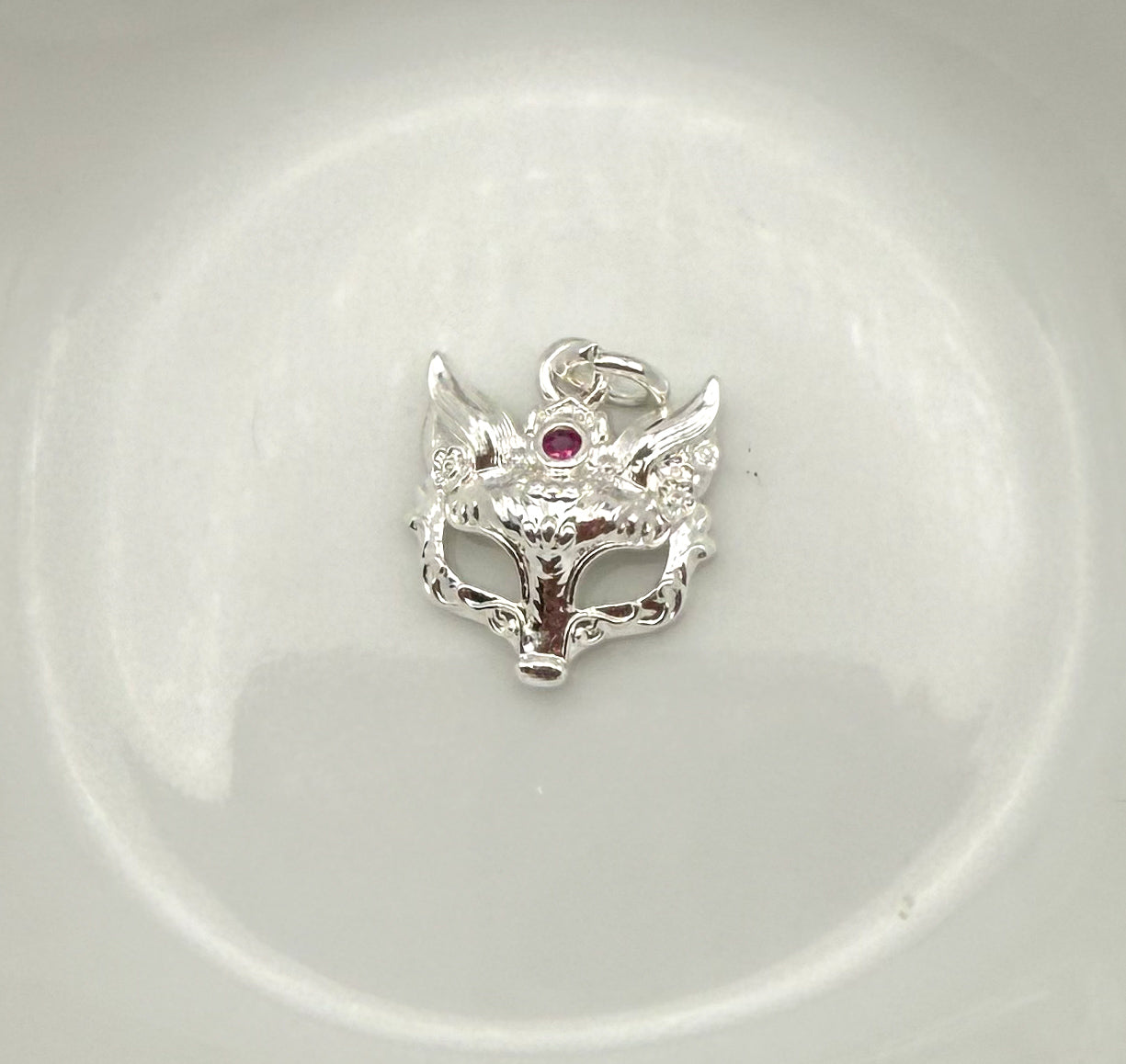 Gold & Silver Fox Mask Metal Charms