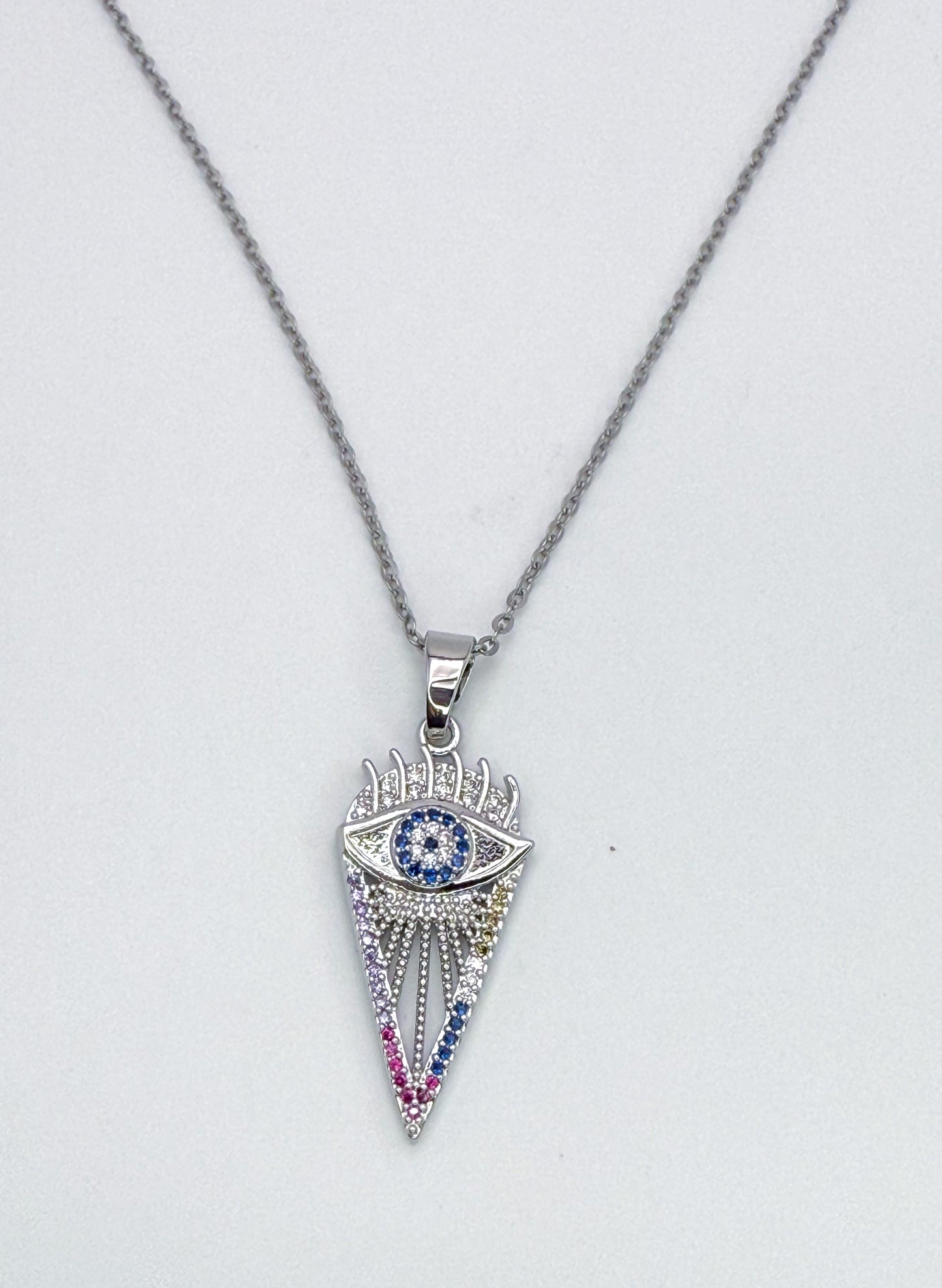 Arrows of Evil Eye Necklace