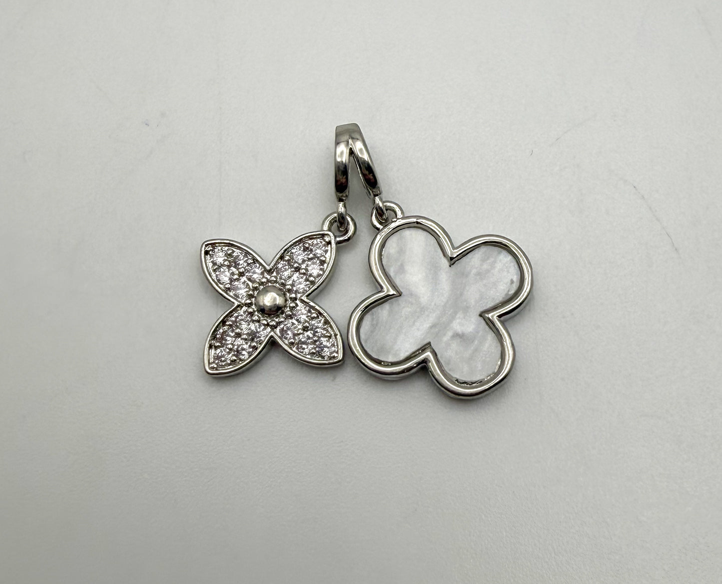 LV Clover Natural Shell Dangling Pendants