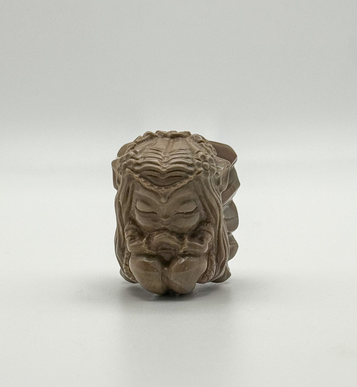 Natural Alashan Agate Fairy Crystal Carving Decor