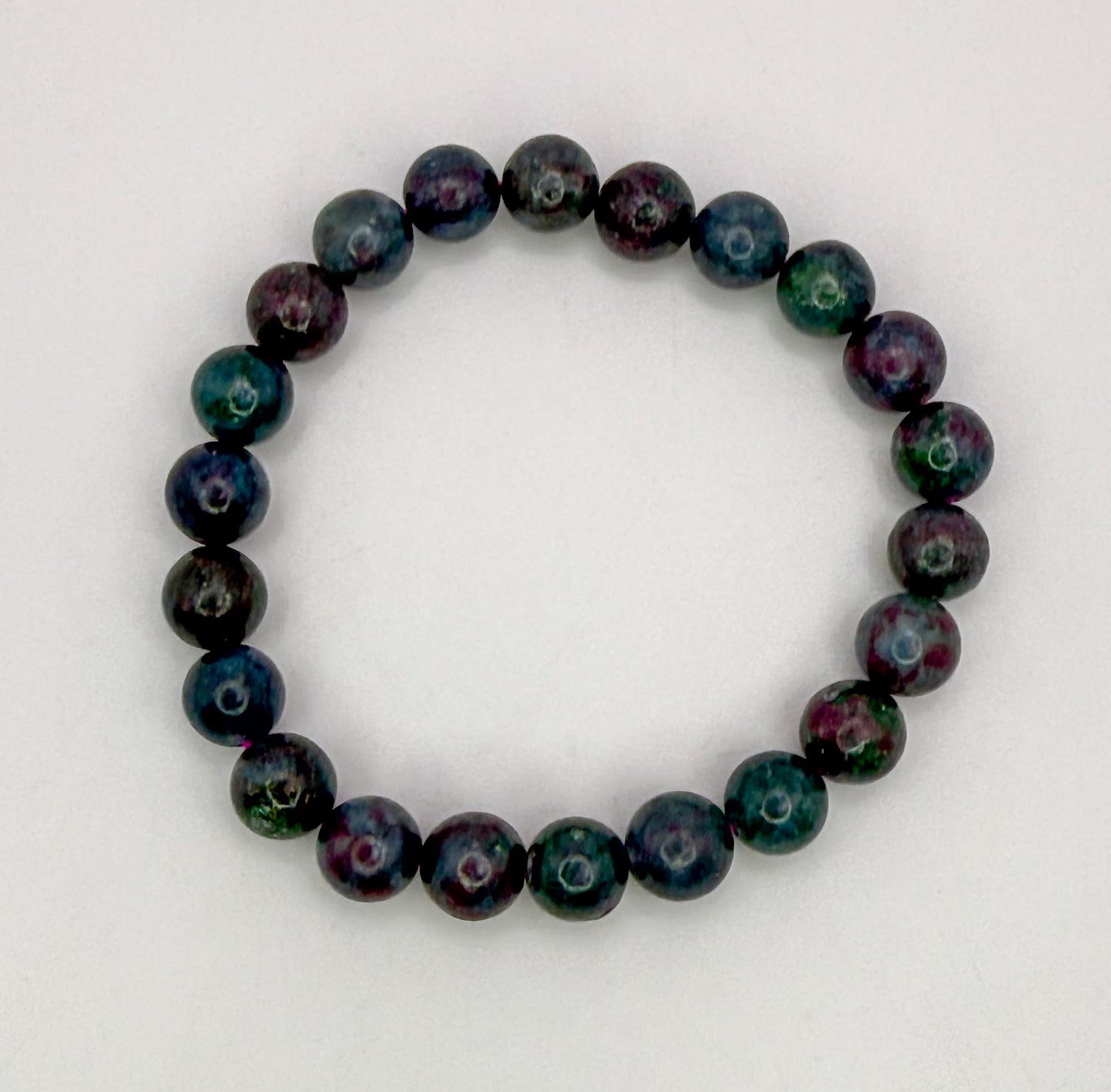 Natural Ruby Kyanite Crystal Beaded Bracelets