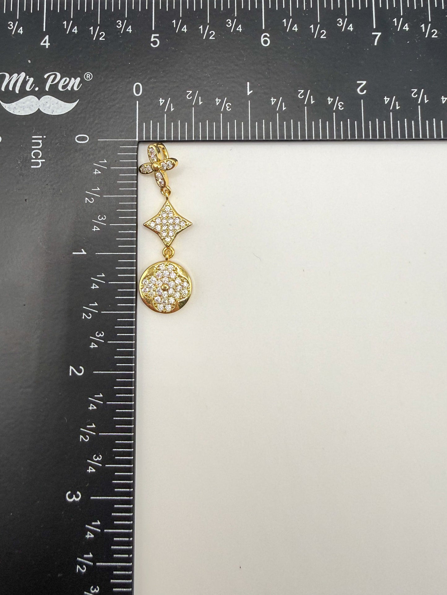 Gold & Silver Trio Clover Pendant