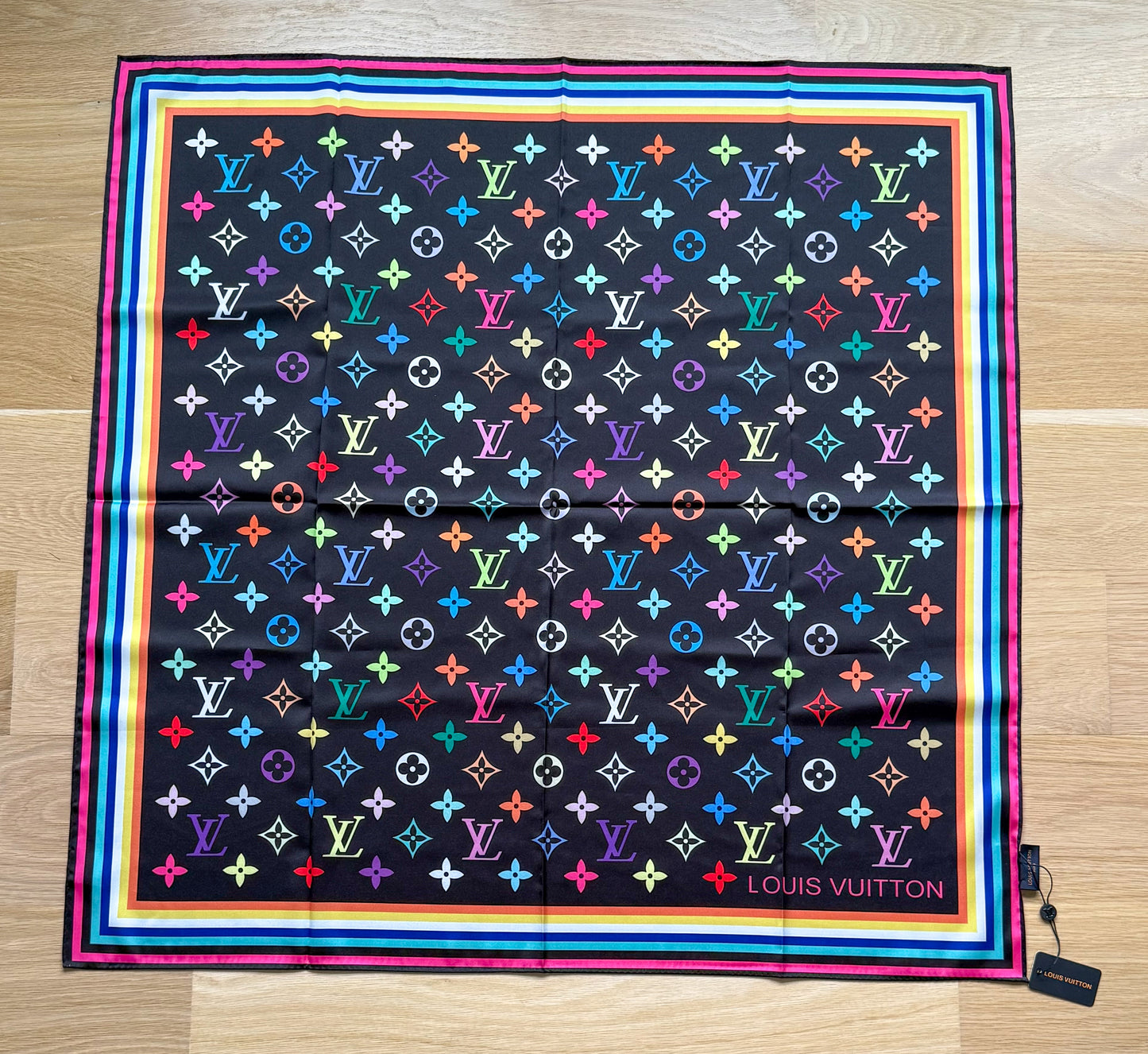 Designer LV & CC Silk Scarf Shawl Tapestry