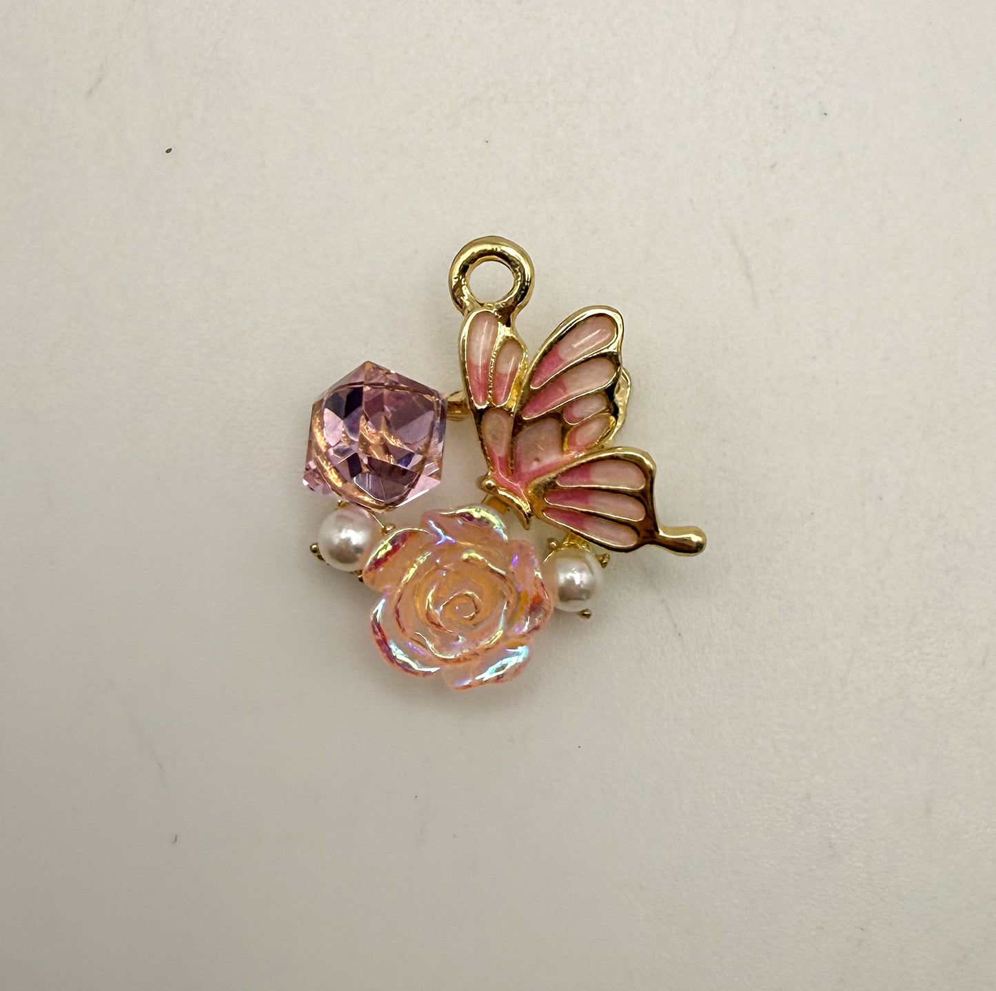 Gold Butterfly Land Metal DIY Charms