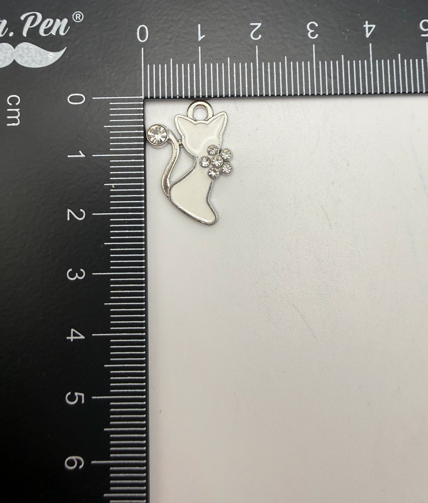Silver Kitty Cat Metal DIY Charms