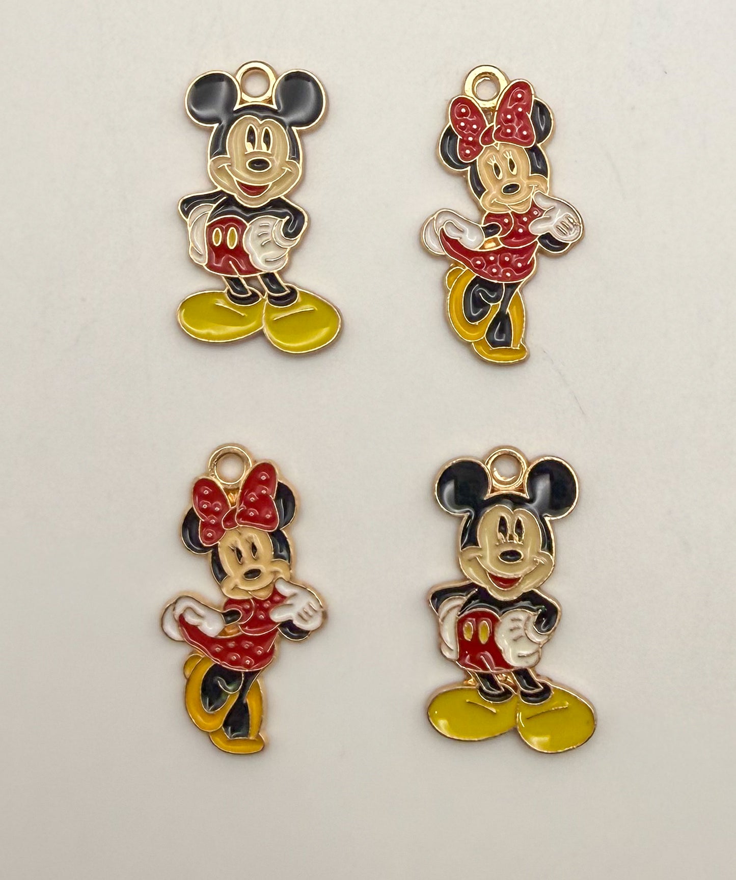 Boy & Girl Mouse Gold Charms