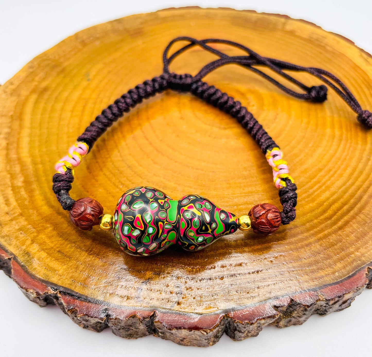 Handcrafted Daji Beaded Macrame Adjustable Bracelets