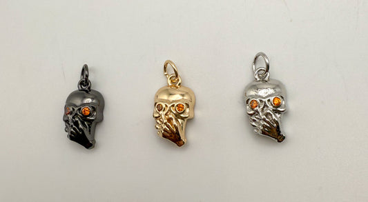 Mini Skull Head DIy Charms