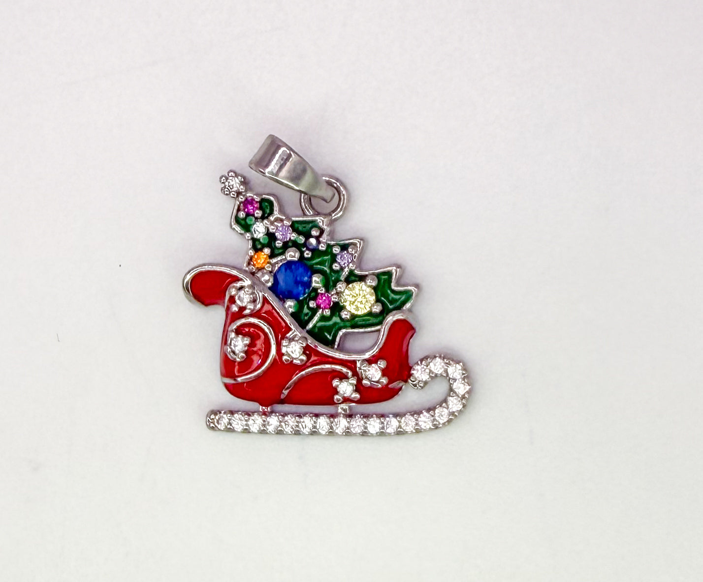 Santa’s Christmas Sleigh Pendant