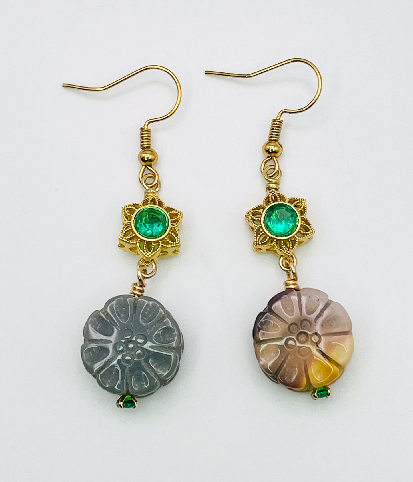 Vibrant Natural Alashan Flower Earrings