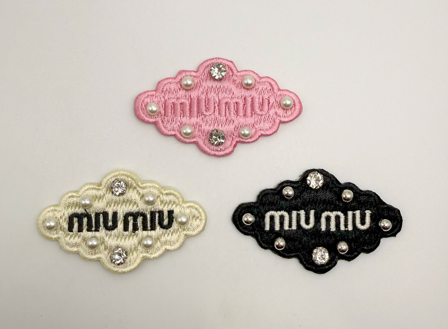 Miu Miu DIY Glue Sew On Fabric Patches