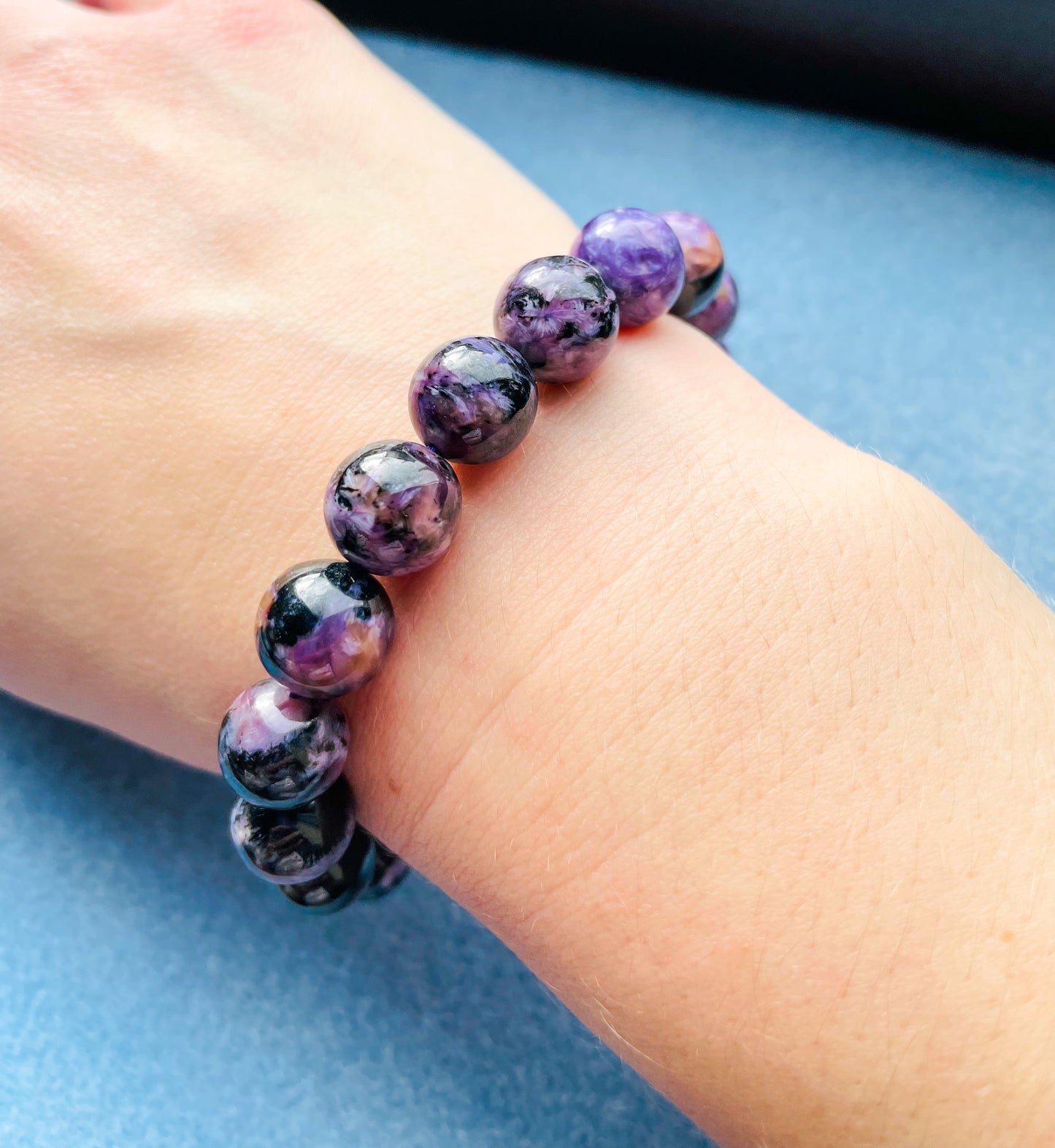 Natural Charoite Crystal Bracelet