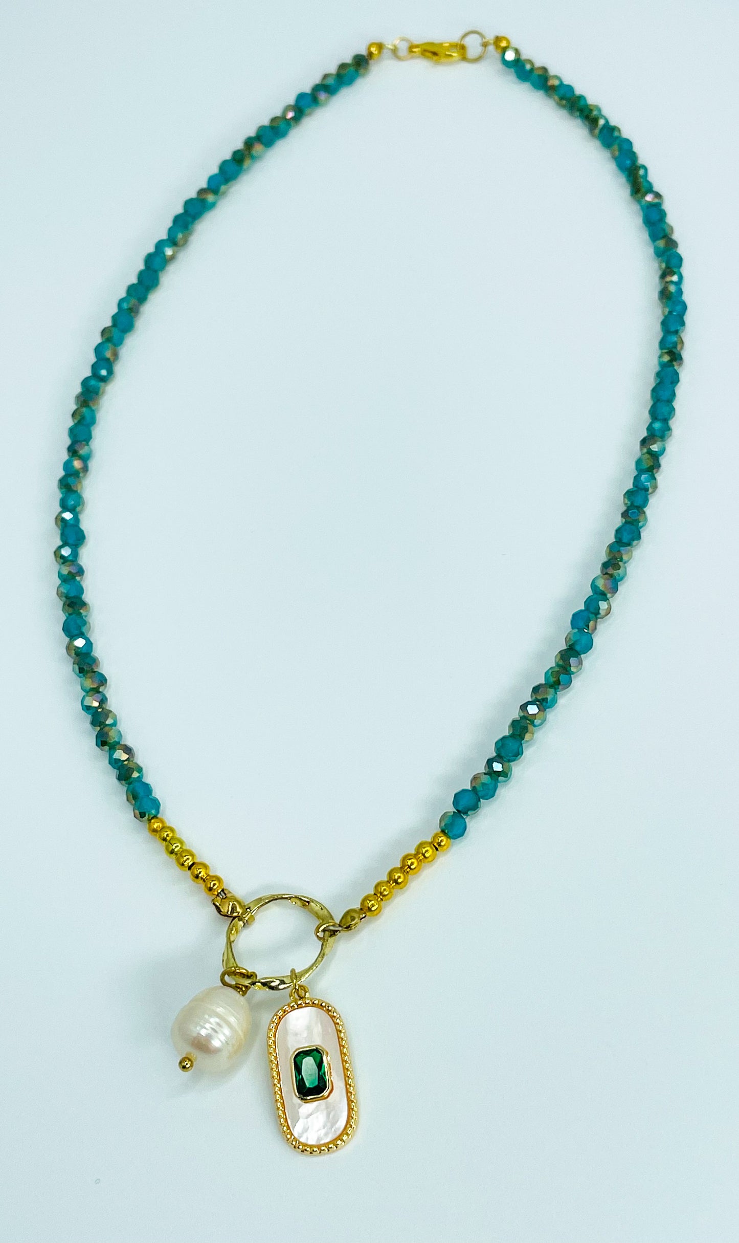 Gems of the Blue Sea Necklace