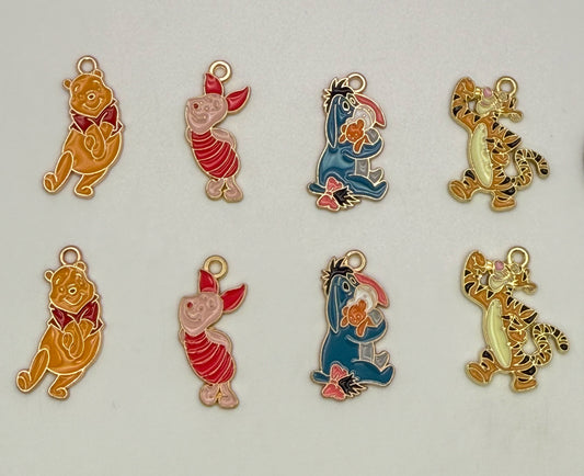 Winnie the Pooh Gold DIY Charm Set