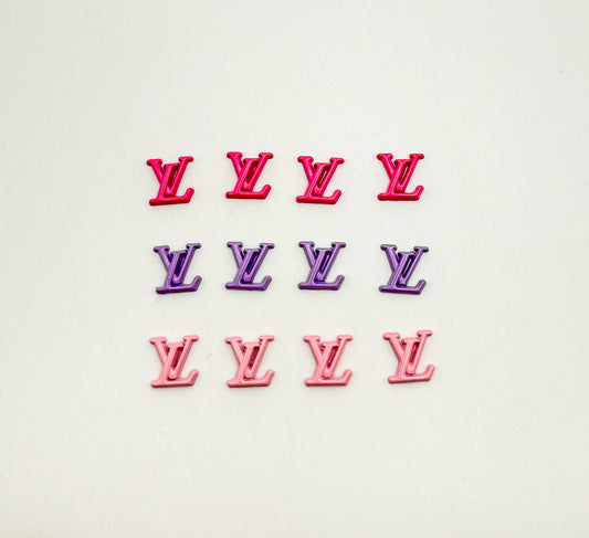 Colorful LV Metal DIY Nail Charms