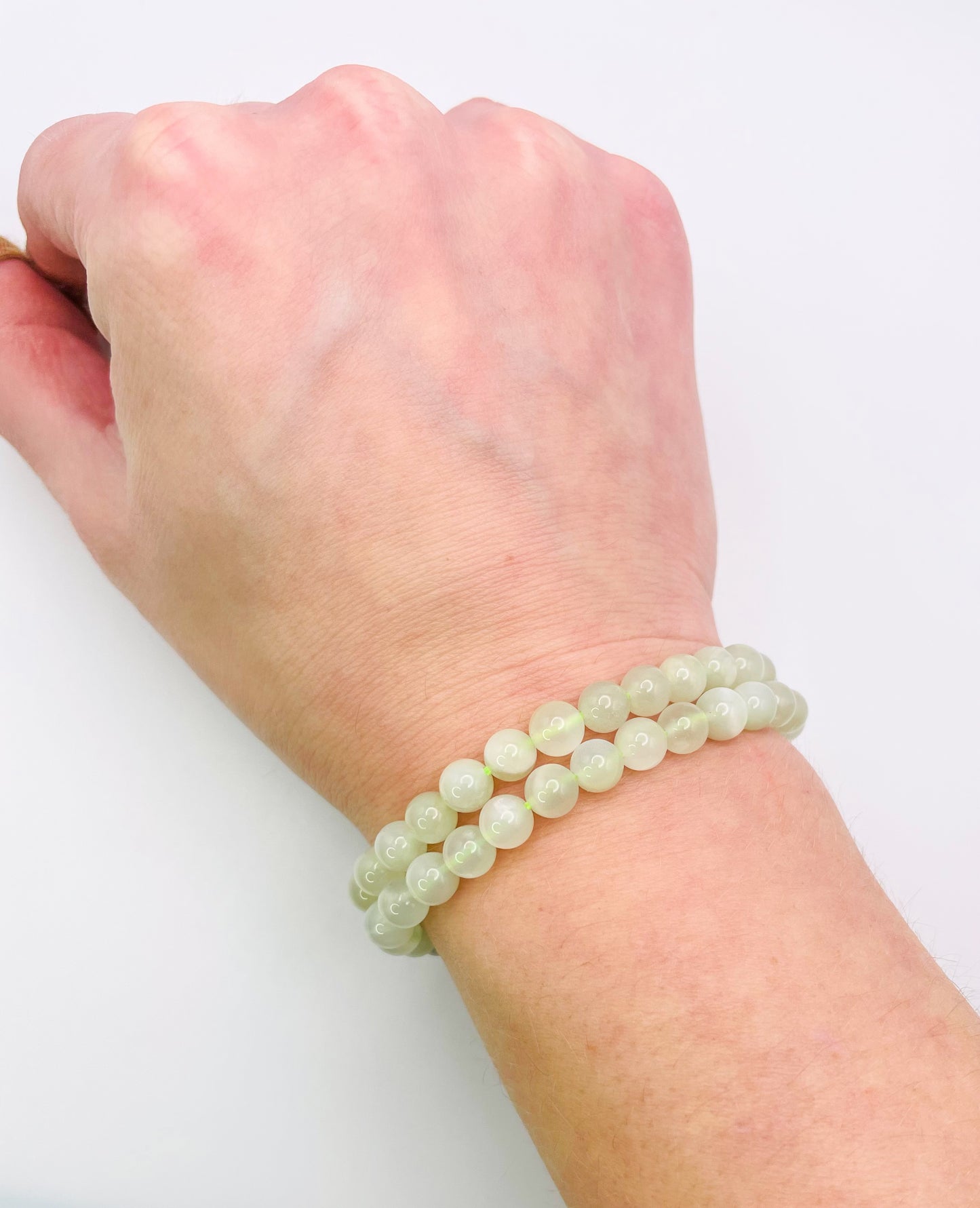 Green Moonstone Crystal Bracelet