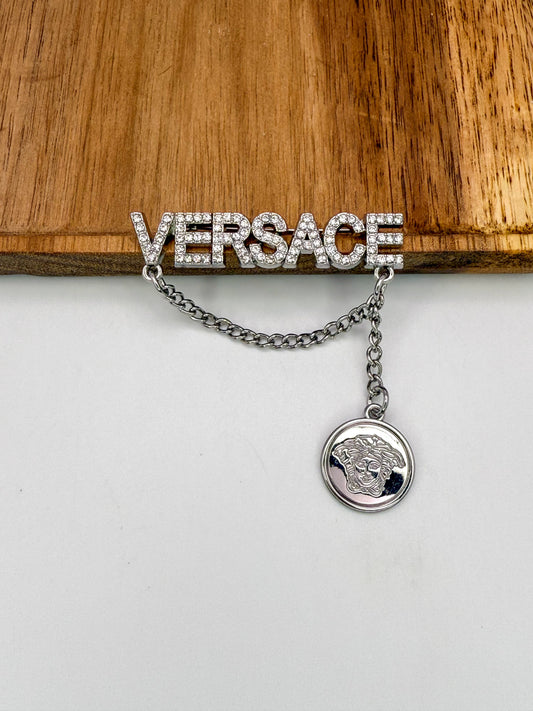Silver Versace Brooch