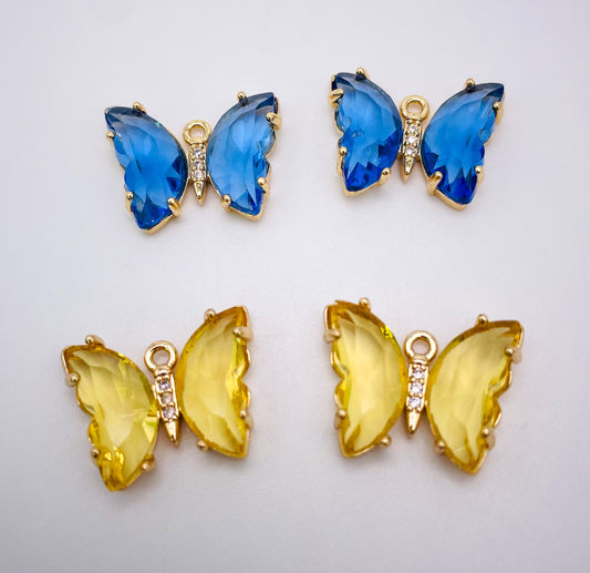 Gem Butterfly Charms