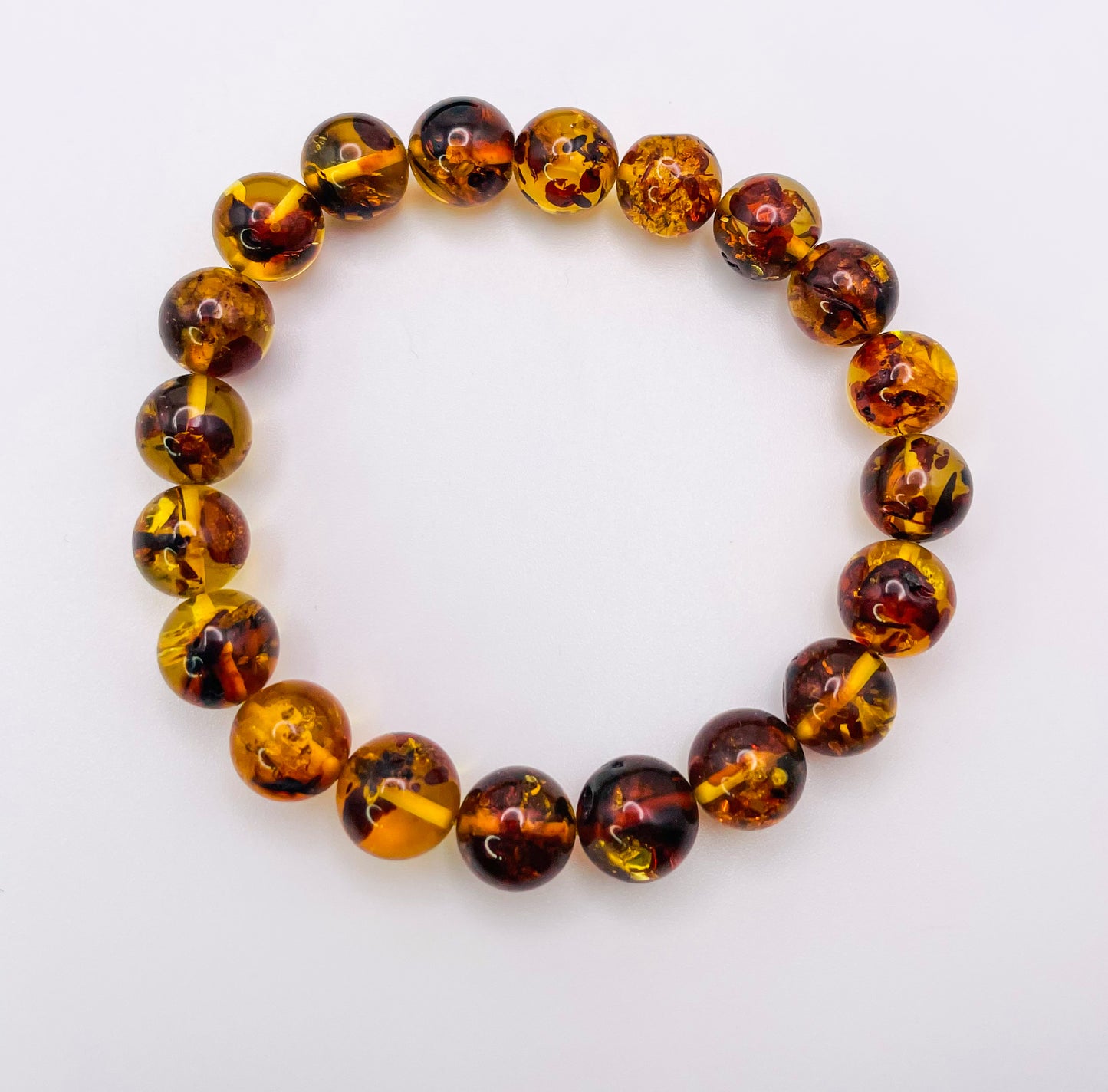 Natural Flower Amber Bracelets