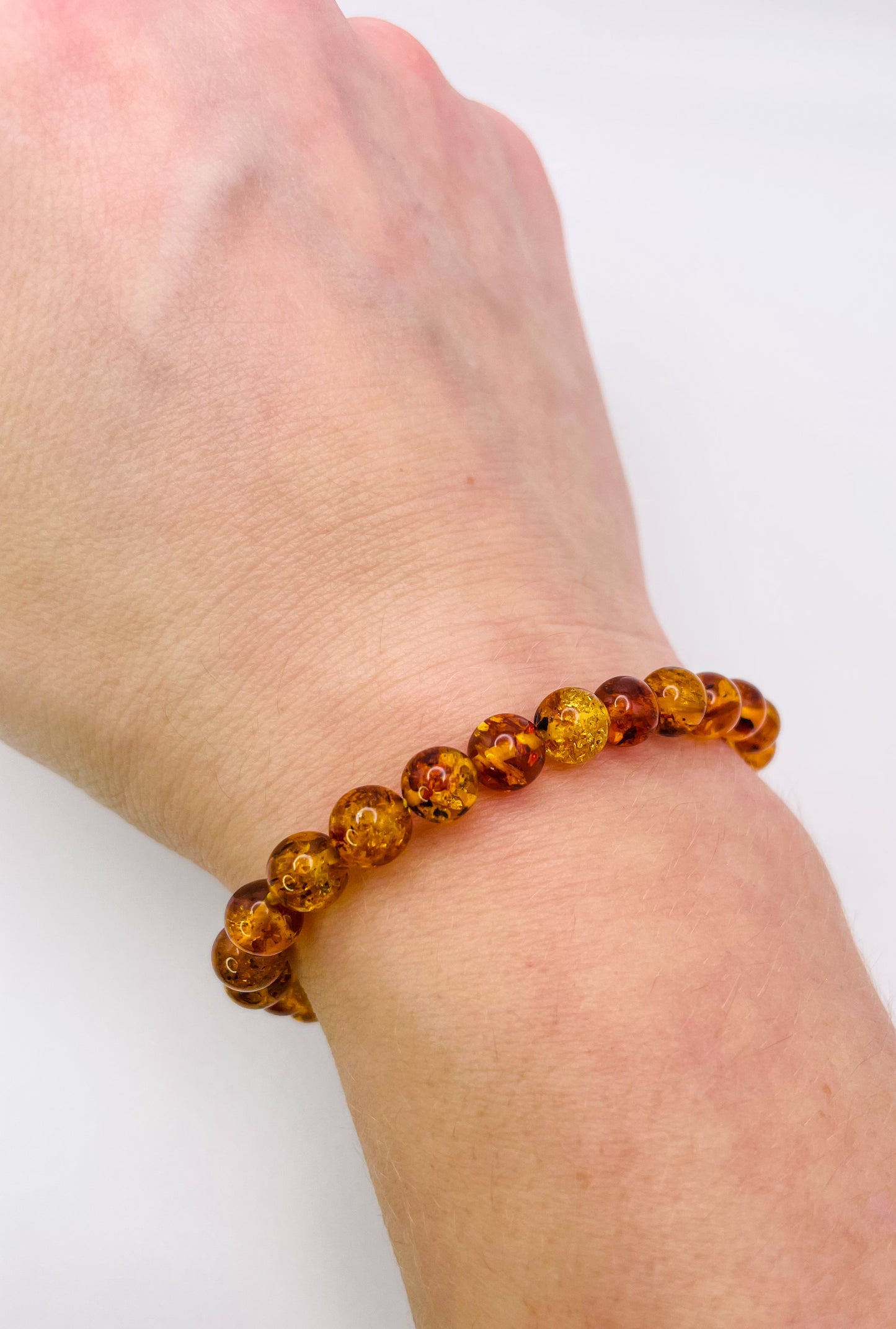 Natural Flower Amber Bracelets